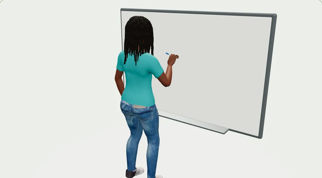 Whiteboard Writing in the GTS library